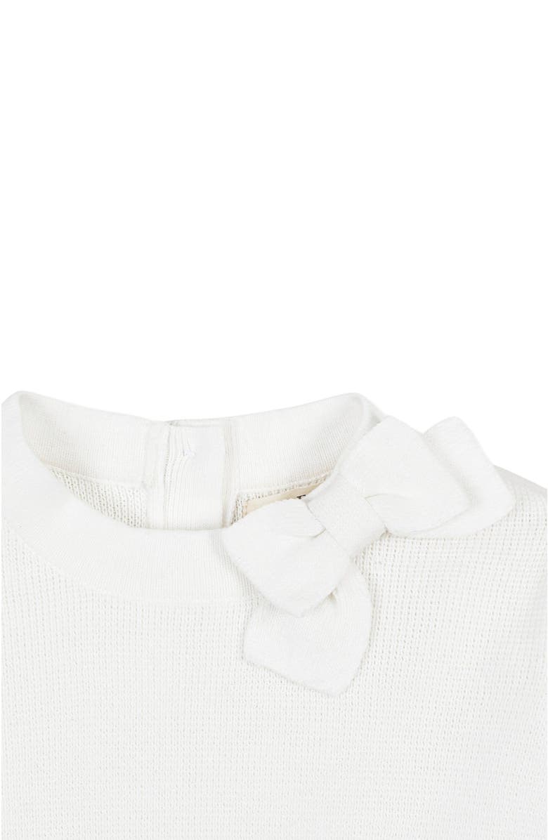 Hope & Henry Baby Girls' Organic Mock Neck Bow Detail Sweater Dress, Infant, Alternate, color, 