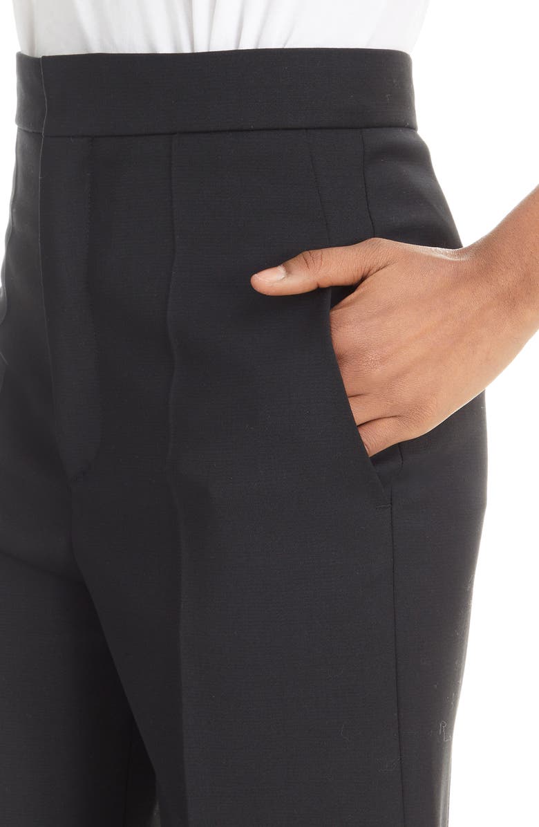 Chloé Wide Leg Stretch Wool Pants, Alternate, color,