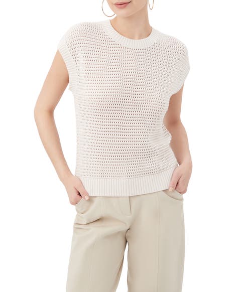 Yuri Open Knit Short Sleeve Pullover