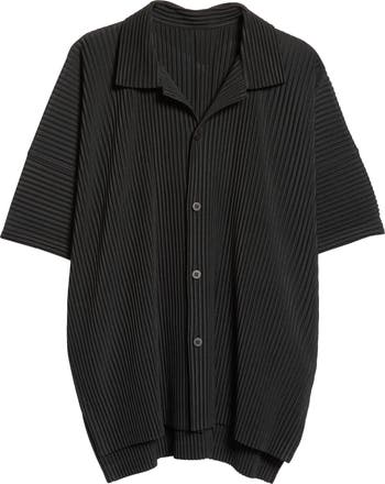 Homme Plissé Issey Miyake MC July Camp Shirt | Nordstrom Homme Plissé Issey Miyake MC July Camp Shirt | Nordstrom