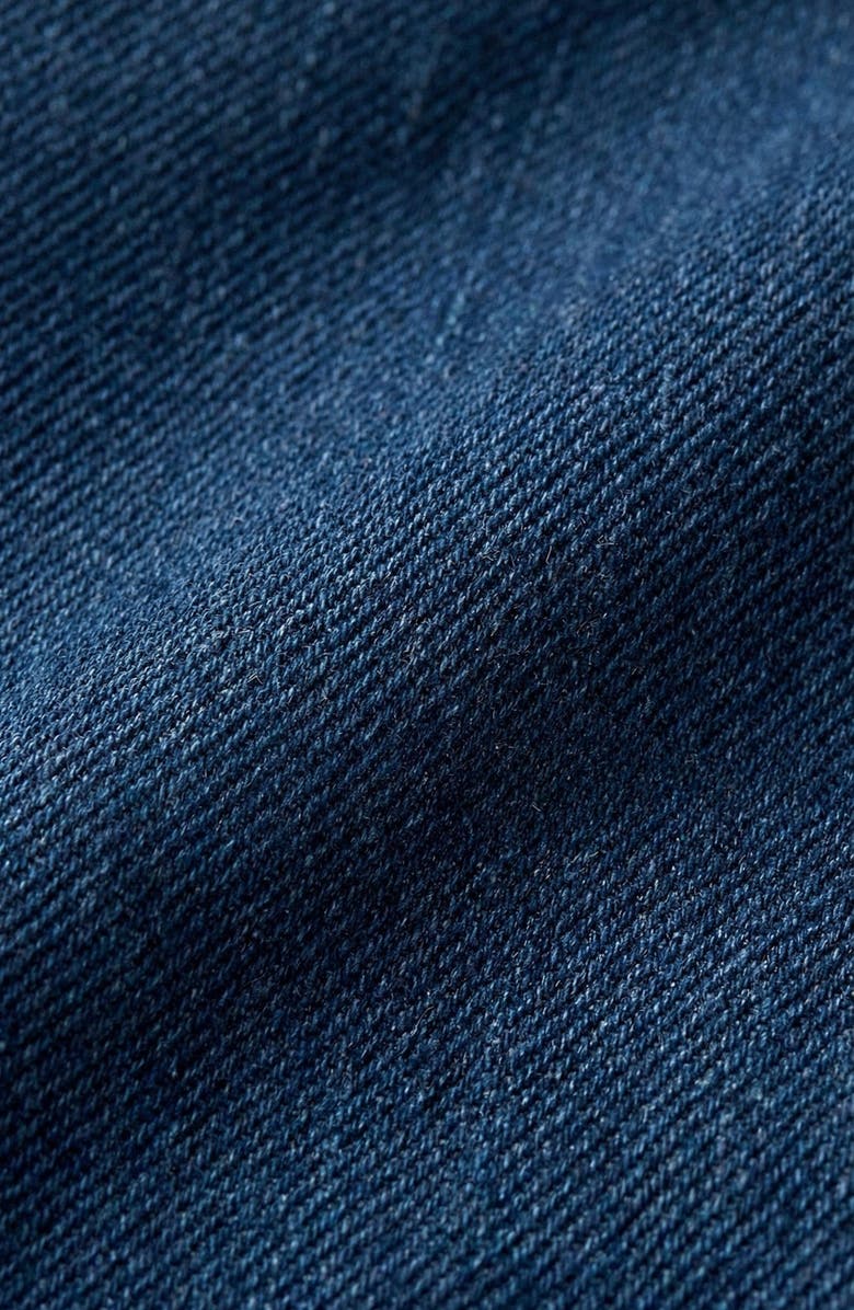 Modenaire Button Front Utility Pocket Denim Jacket, Alternate, color, Dark Indigo Blue