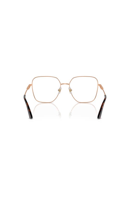 Jimmy Choo 53mm Square Optical Glasses In Gold