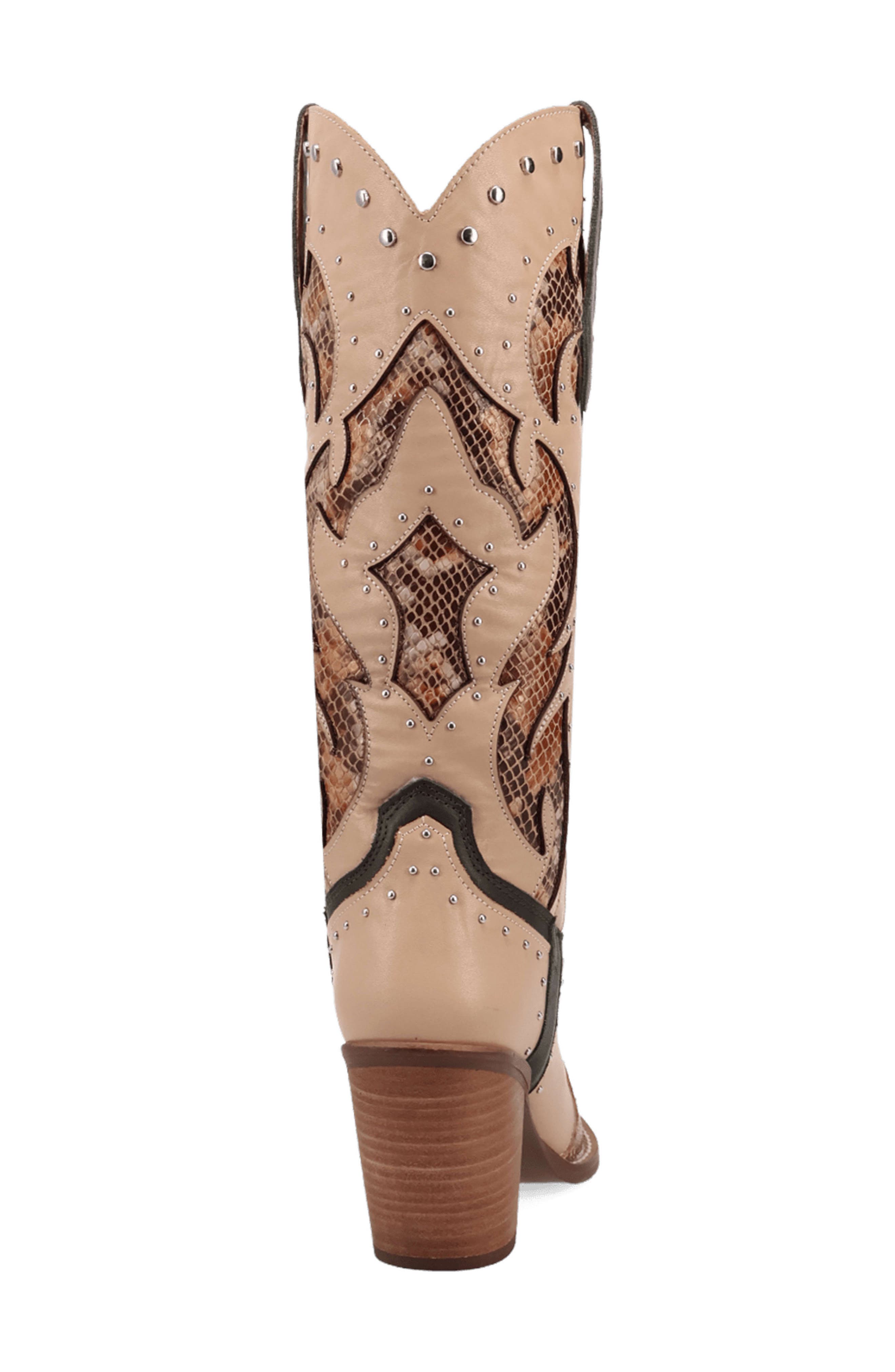 Untamed Genuine Calf Hair Western Boot, Alternate, color, SAND
