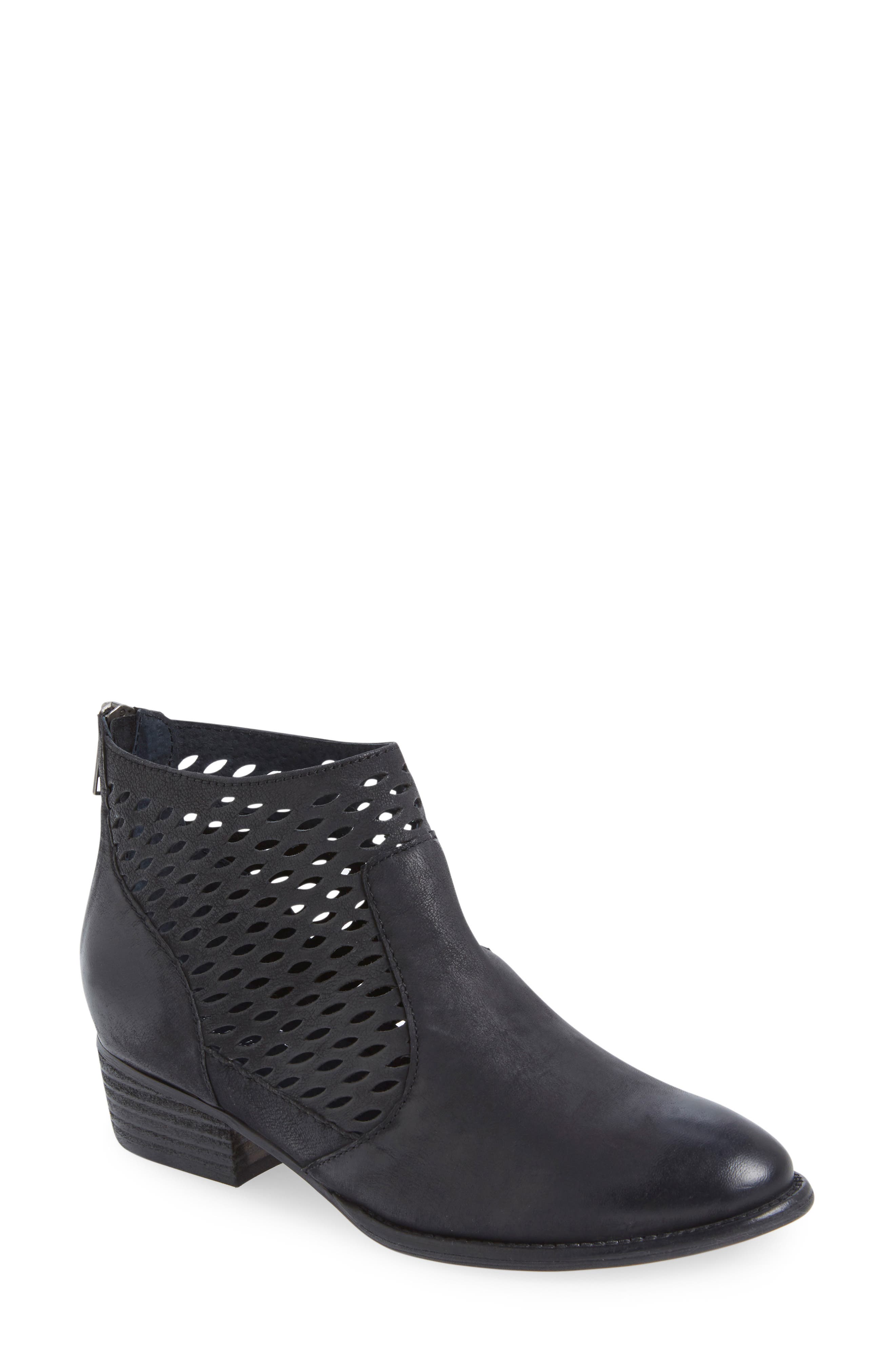 'Waypoint' Bootie, Alternate, color, BLACK LEATHER