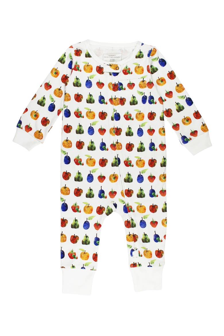 x 'The Very Hungry Caterpillar™' Organic Cotton Romper, Main, color, FRUIT