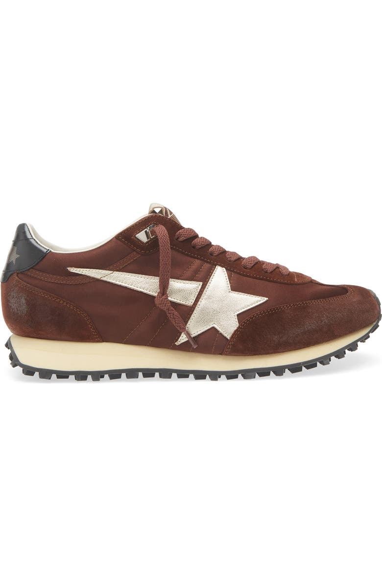 Golden Goose Running Marathon Sneaker, Alternate, color, Brown/Platinum