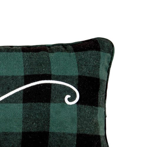 C & F Home C&f Home Merry Christmas Embroidered Throw Pillow, 9" X 22" In Green