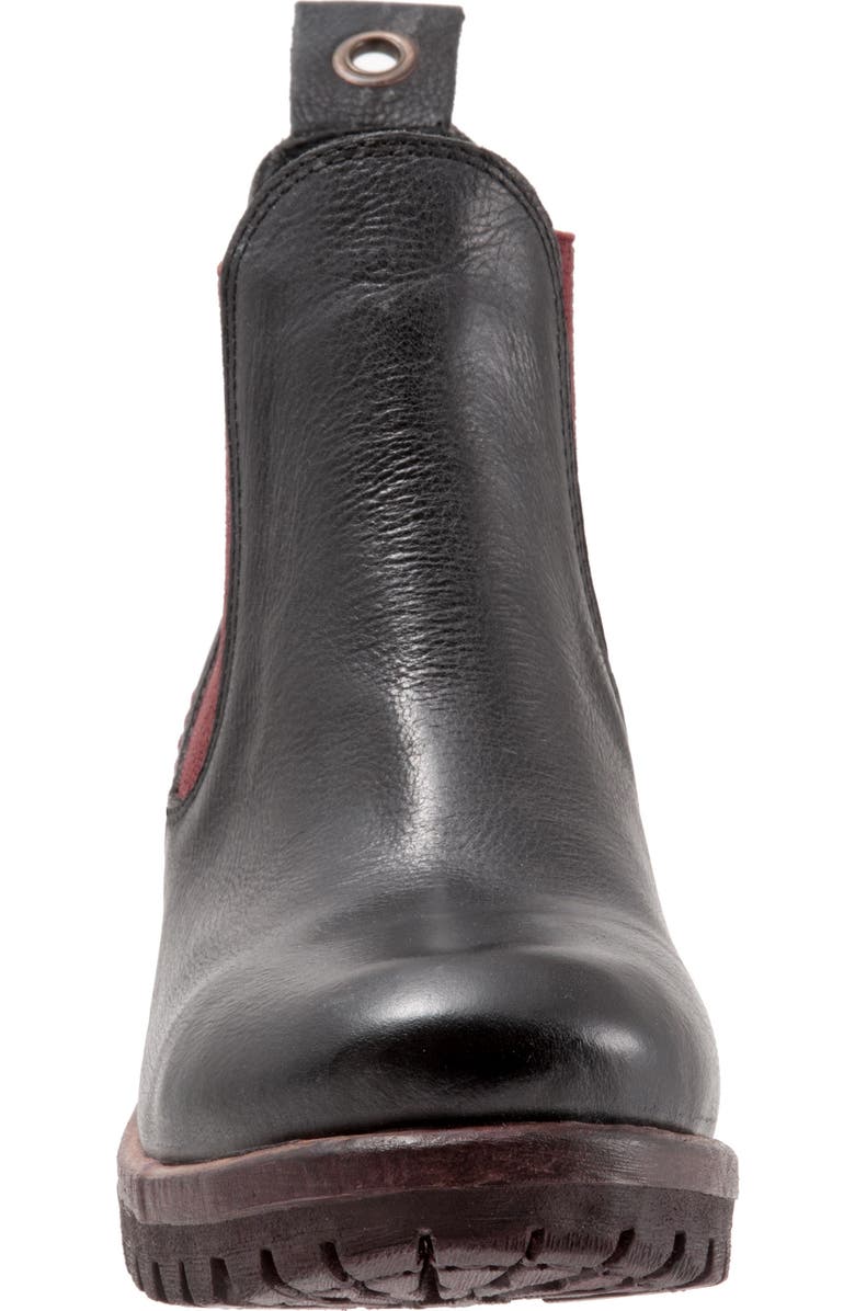 Bueno Florida Chelsea Boot, Alternate, color, Black/ Red Knit