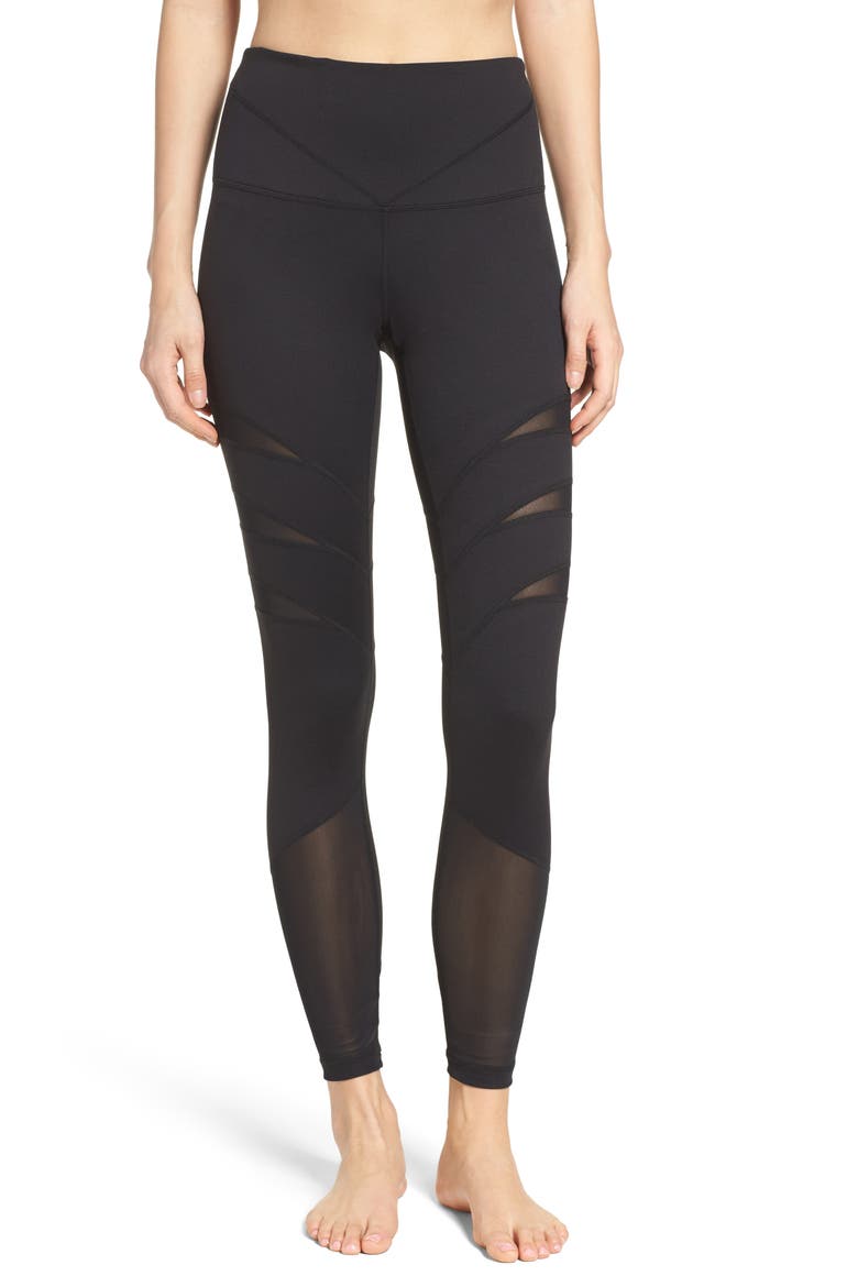Flash High Waist Leggings, Main, color, BLACK