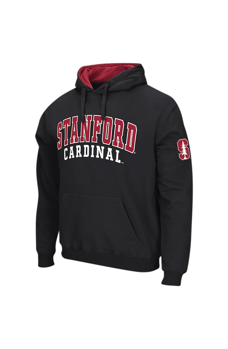 COLOSSEUM Men's Colosseum Black Stanford Cardinal Double Arch Pullover Hoodie, Alternate, color, Black