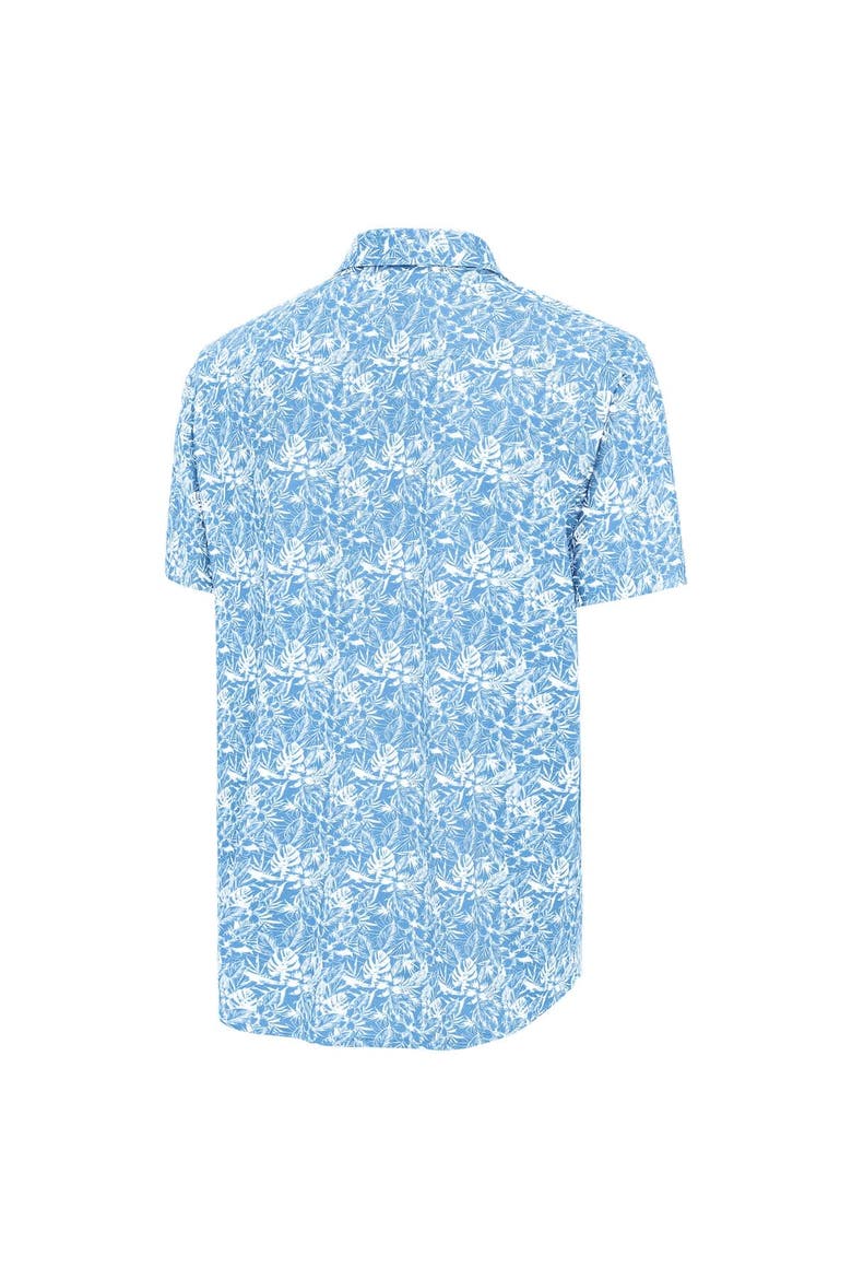 Men's Antigua Powder Blue Tampa Bay Rays Resort Button-Up Shirt, Alternate, color, Powder Blue