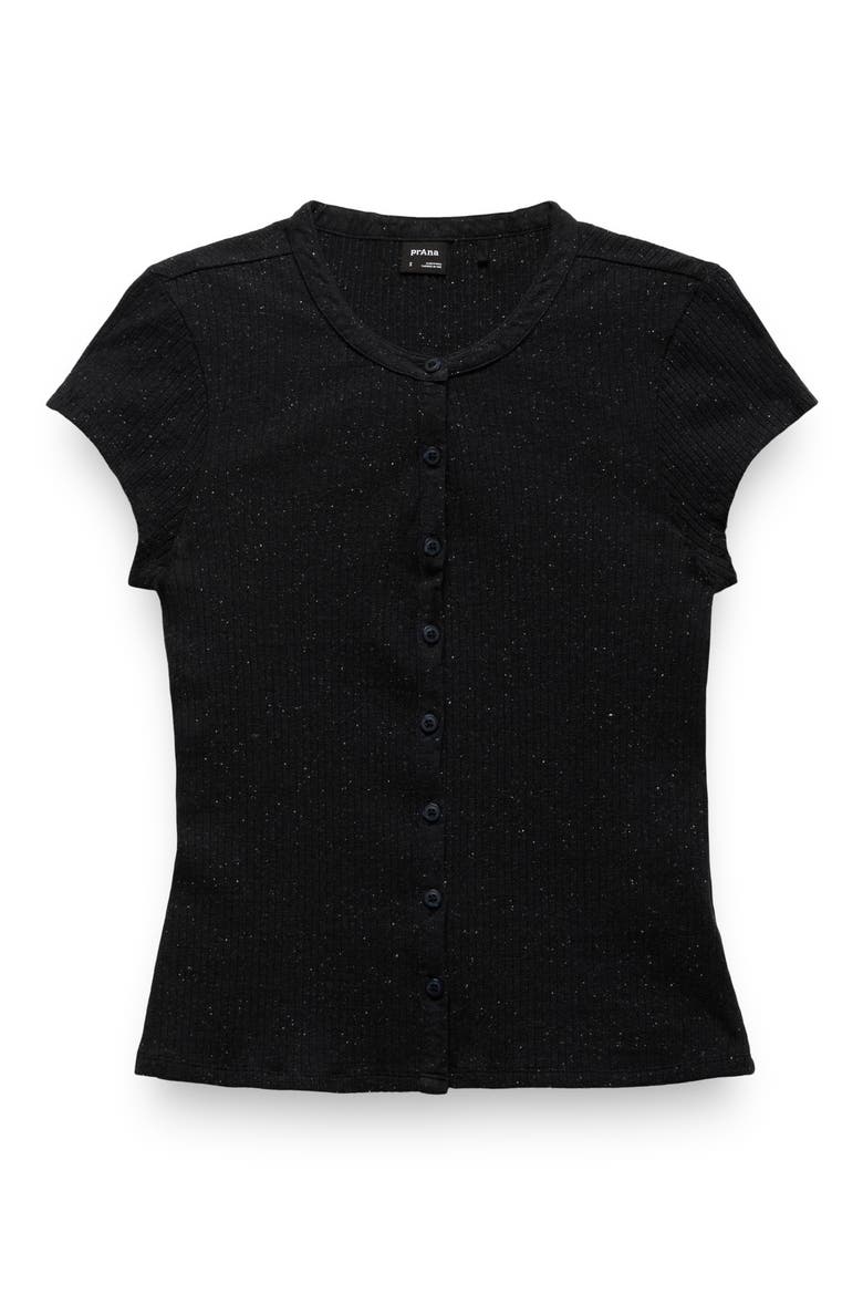 Cambria Cove Stretch Organic Cotton Cardigan, Alternate, color, BLACK HEATHER