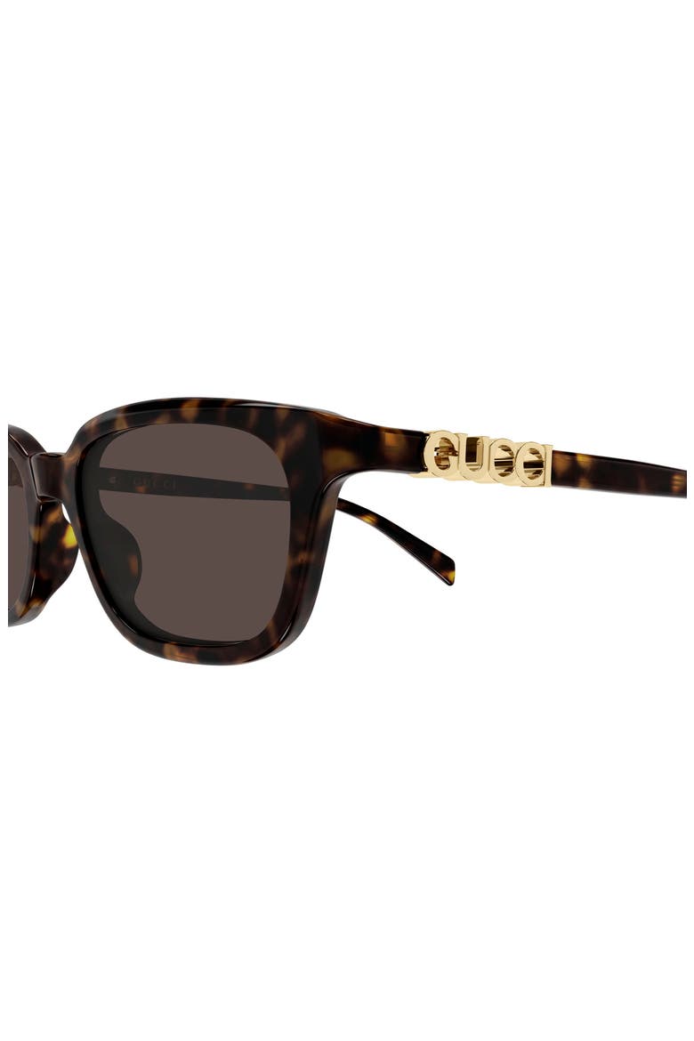 GG2208S 53mm Gradient Rectangular Sunglasses, Alternate, color, HAVANA