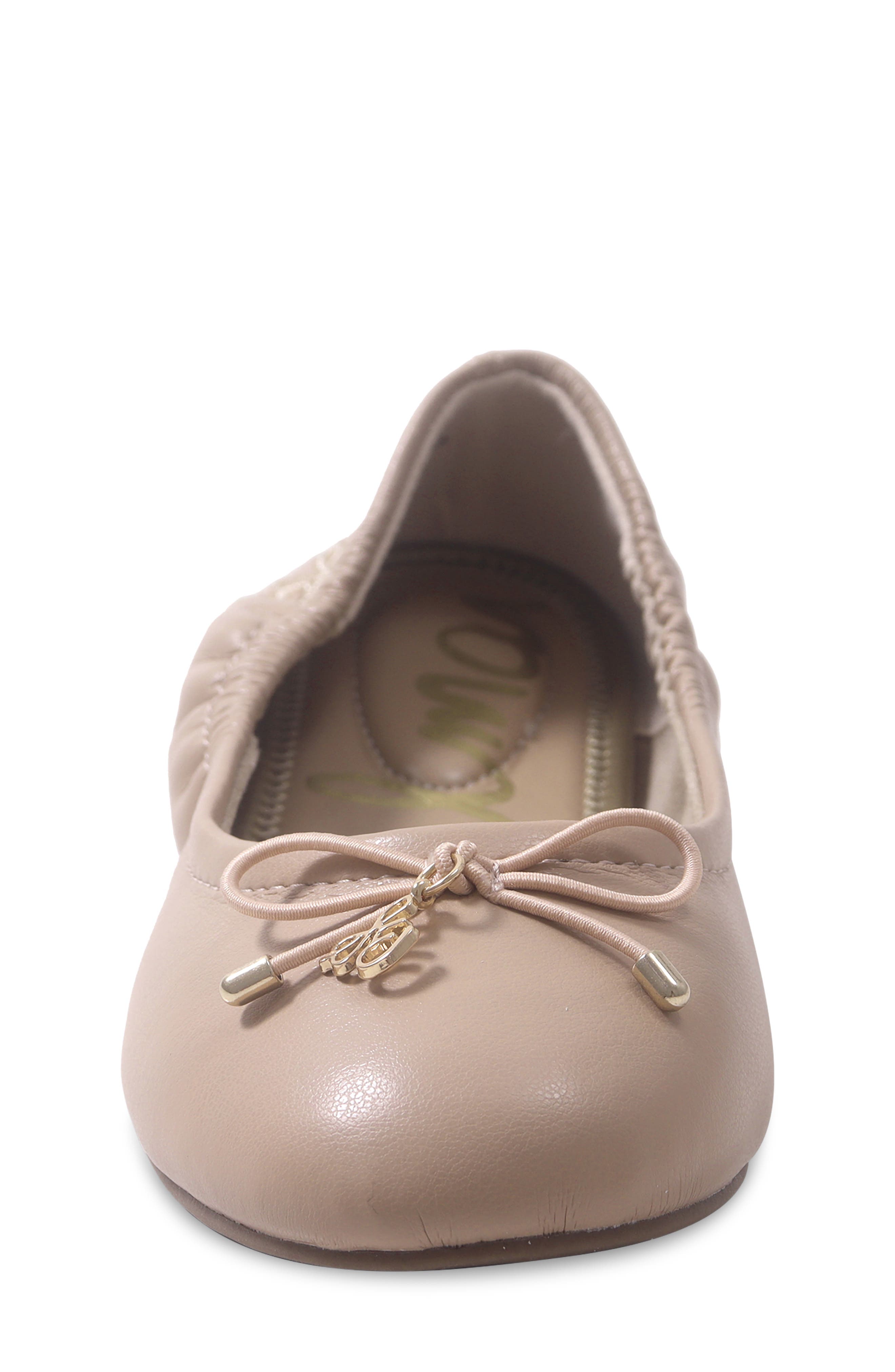 Kids' Felicia Flex Faux Leather Ballet Flat, Alternate, color, BEIGE