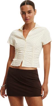Cotton On Women's Maya Rouched Shirt