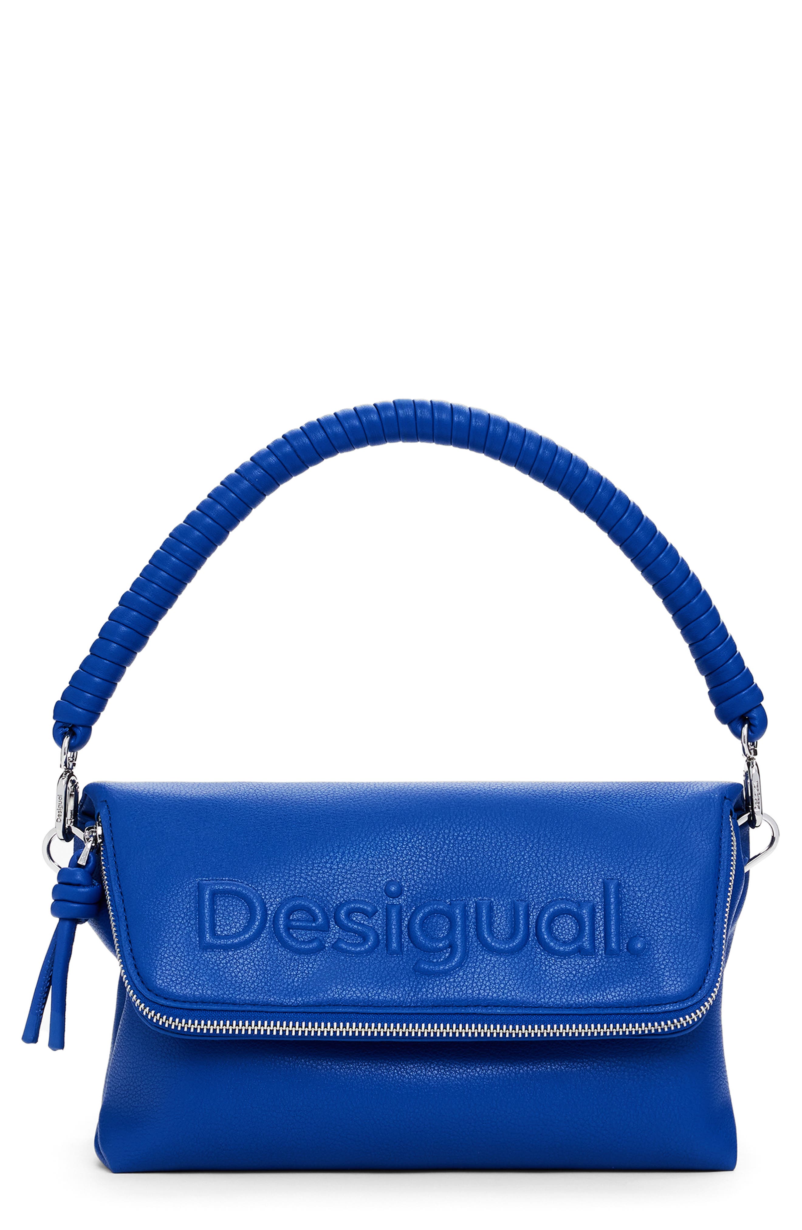 Desigual Faux Leather Shoulder Bag, Main, color, 