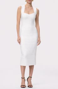 Herve Leger The Sandra Midi Bandage Dress