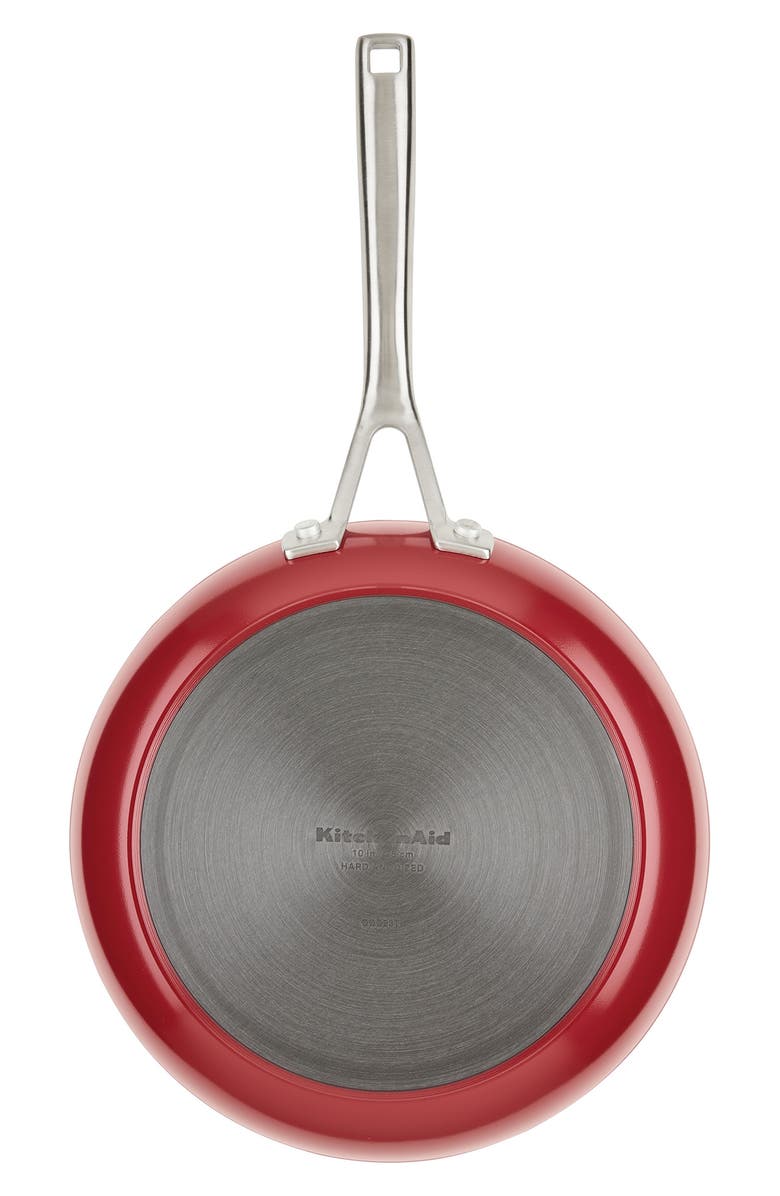 KITCHENAID 10-Inch Hard Anodized Ceramic Nonstick Fry Pan, Alternate, color, Red