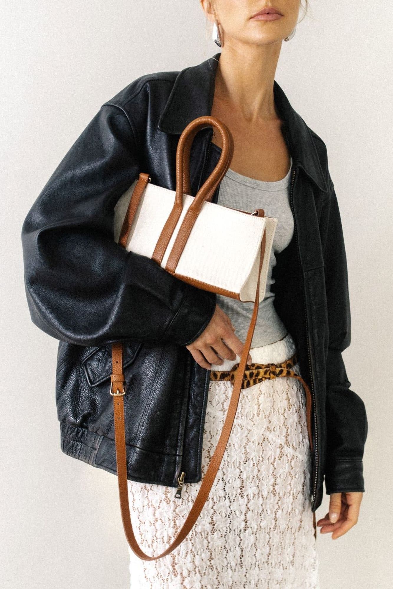 Mini Sally Canvas Tote, Alternate, color, Caramel