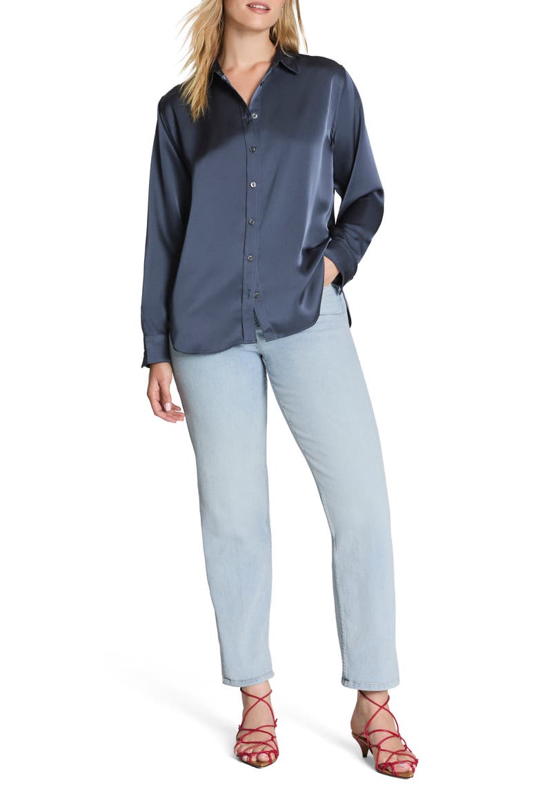 Better Than Silk Button-Down Shirt, Alternate, color, EARTH STONE