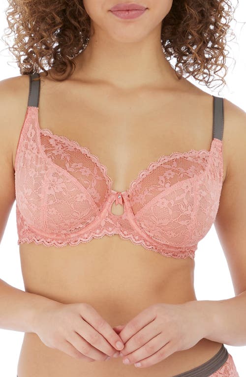 Freya Offbeat Underwire Plunge Bra in Rosehip at Nordstrom, Size 30E