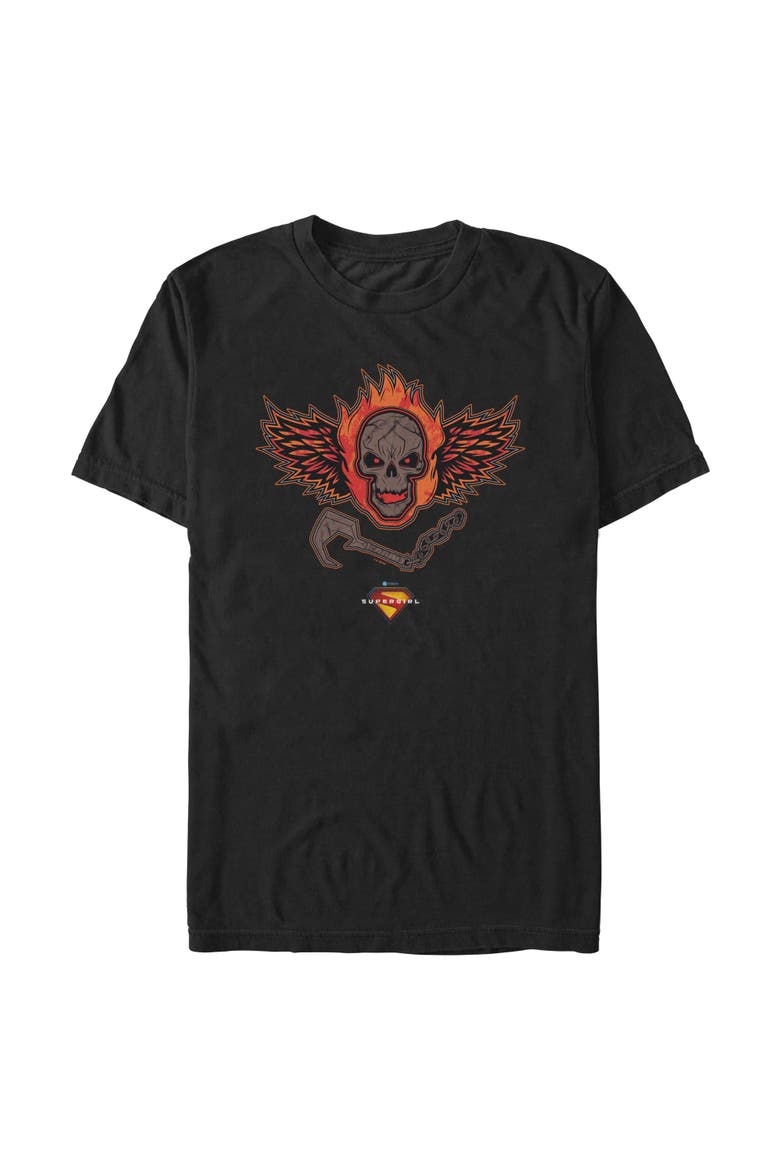Men's Supergirl Ruthless and Feared Logo  Graphic T-Shirt, Main, color, Black