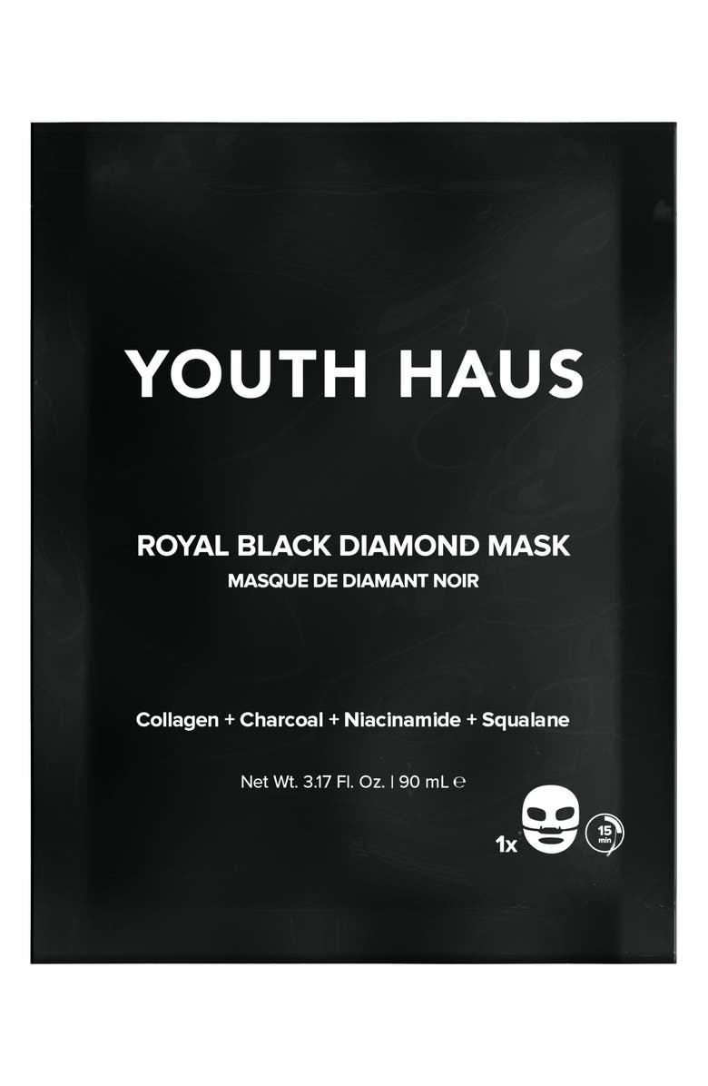 Skin Gym Youth Haus Royal Black Diamond Face Mask, Main, color,