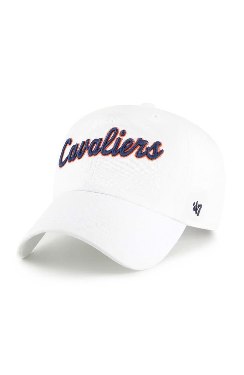 '47 Men's '47 White Virginia Cavaliers Vault Clean Up Adjustable Hat, Main, color, White
