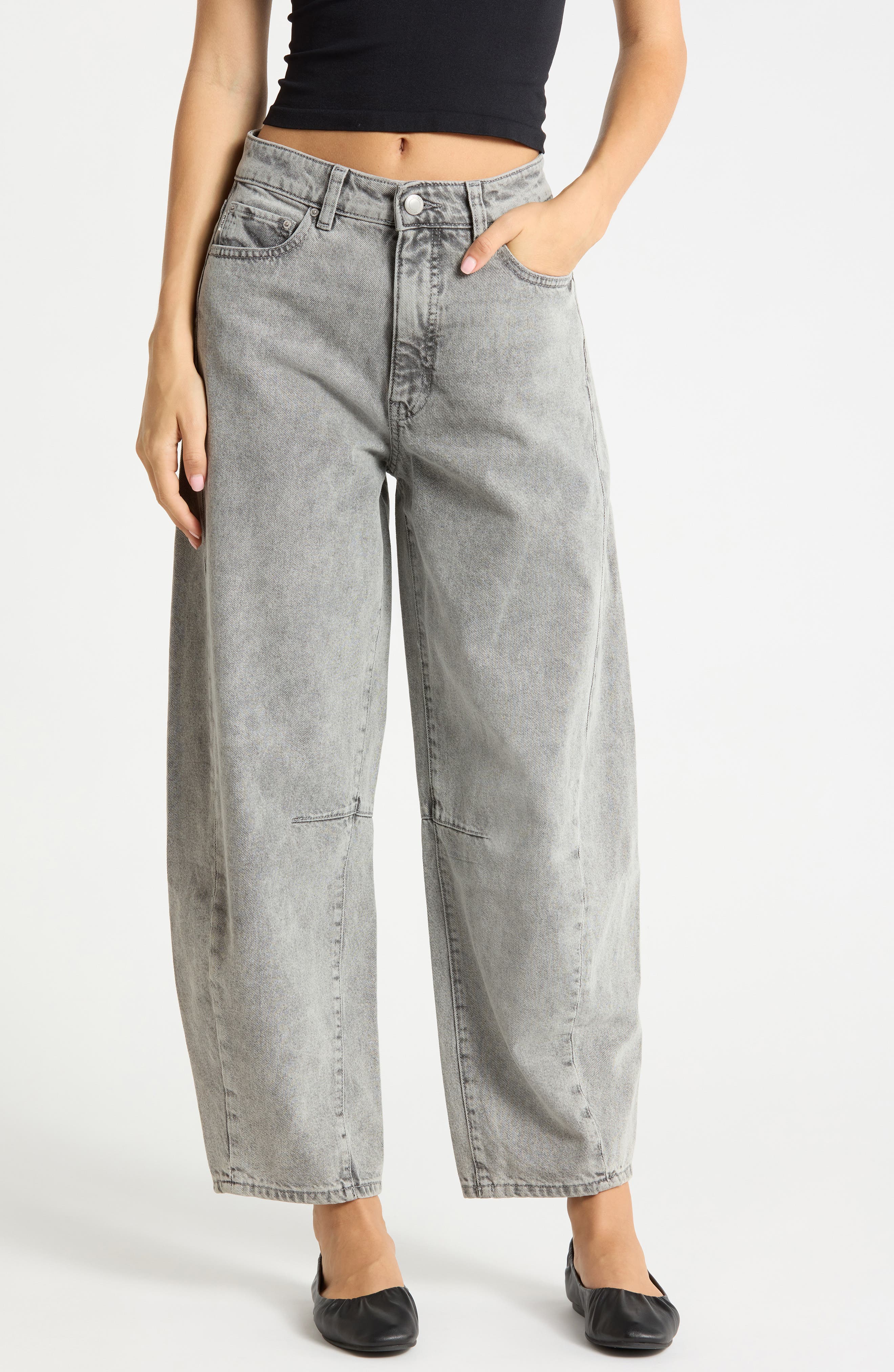 Miro High Waist Ankle Barrel Jeans