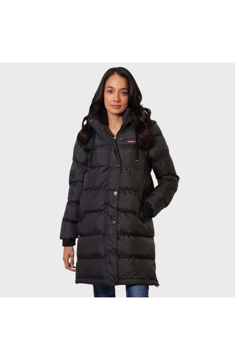 CANADA WEATHER GEAR Women's Long Heavyweight 2 in 1 Puffer Jacket and Vest, Main, color, Black