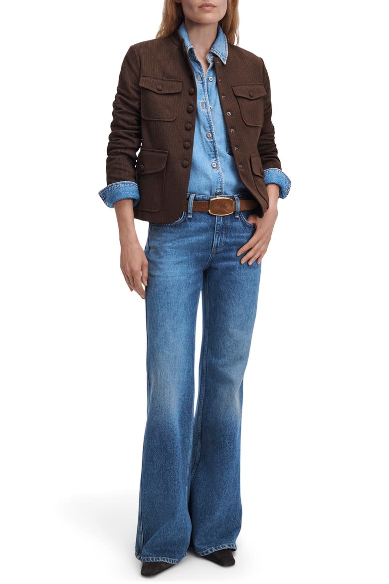 Josie Relaxed Flare Jeans, Alternate, color, FLORA