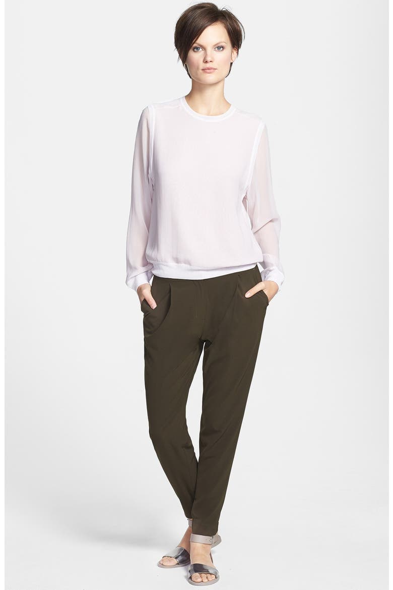 Harem Pants, Alternate, color, HUNTER GREEN