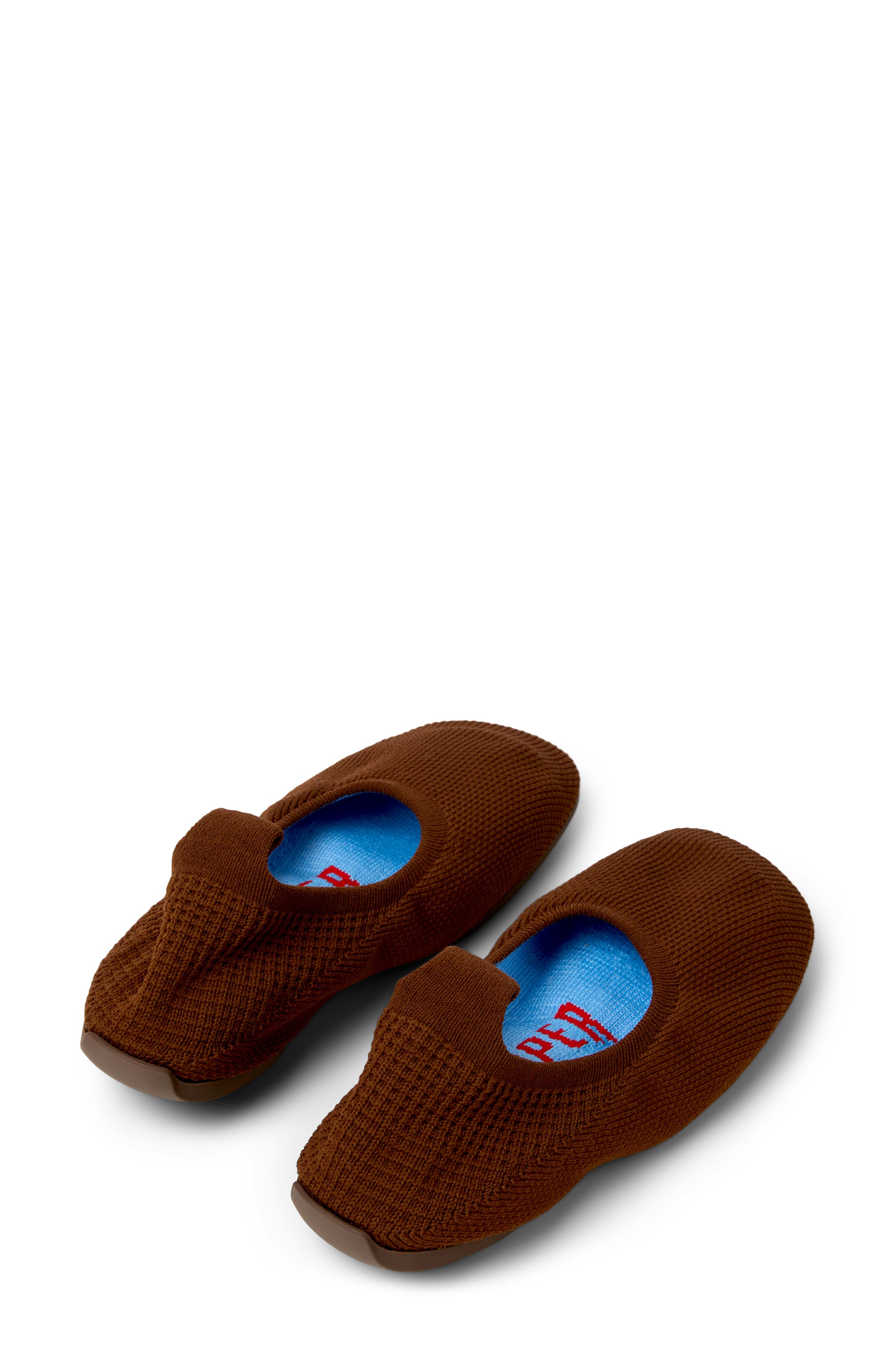 Camper Right Niko Ballerina Flat, Alternate, color, Medium Brown