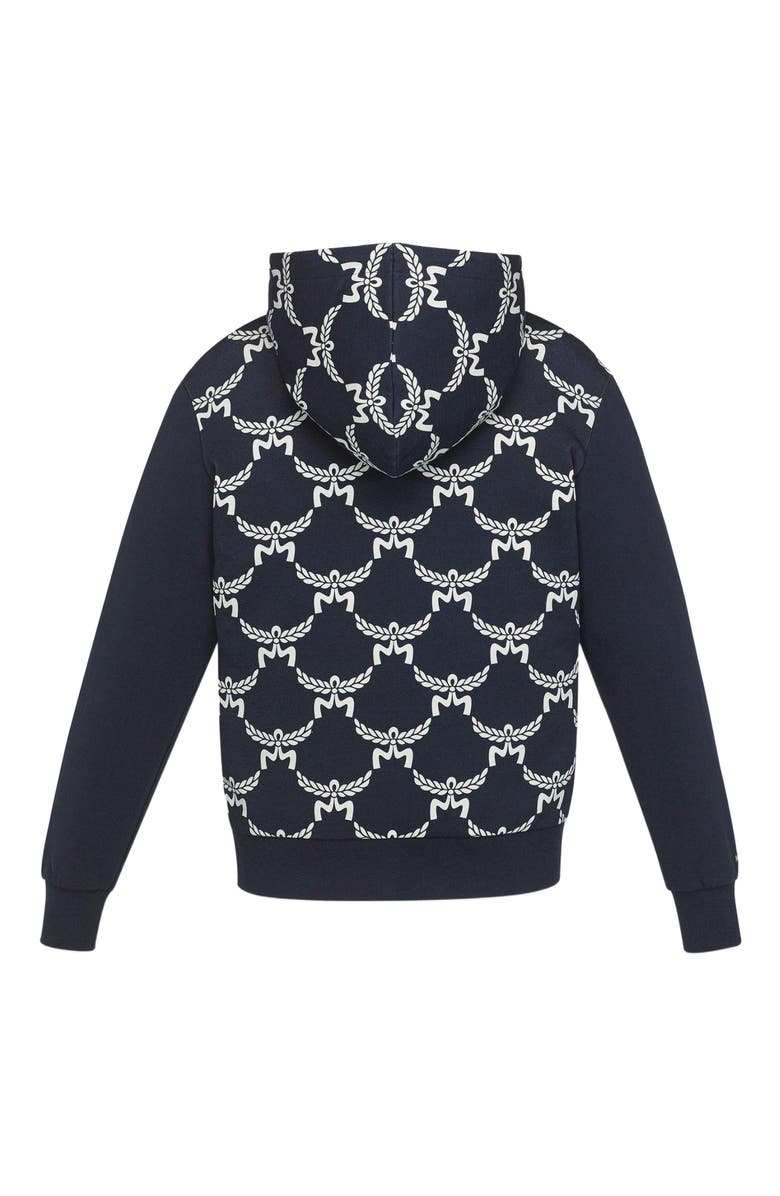 MCM Lauretos Monogram Hoodie in Organic Cotton, Alternate, color, 