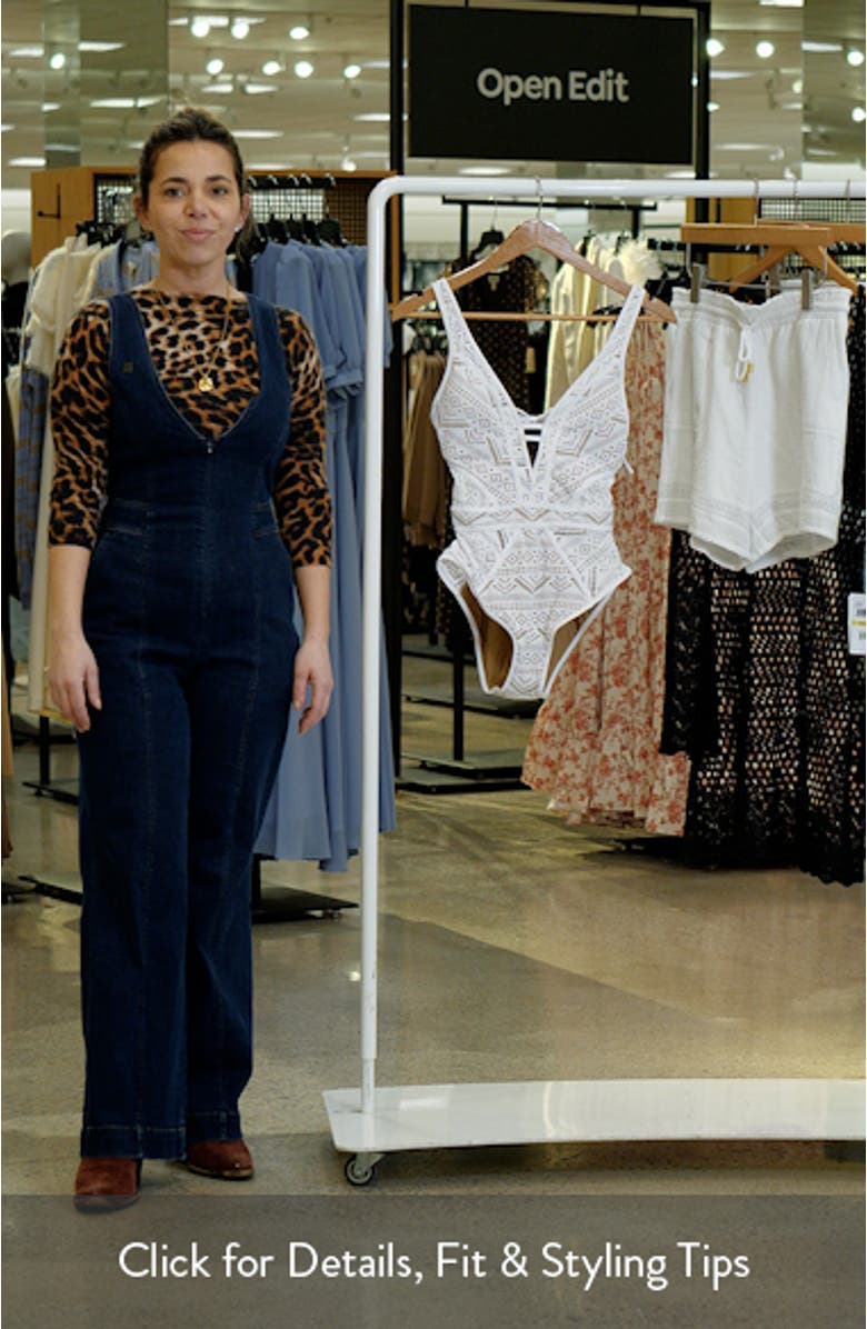 Color Play Mesh One-Piece Swimsuit, sales video thumbnail