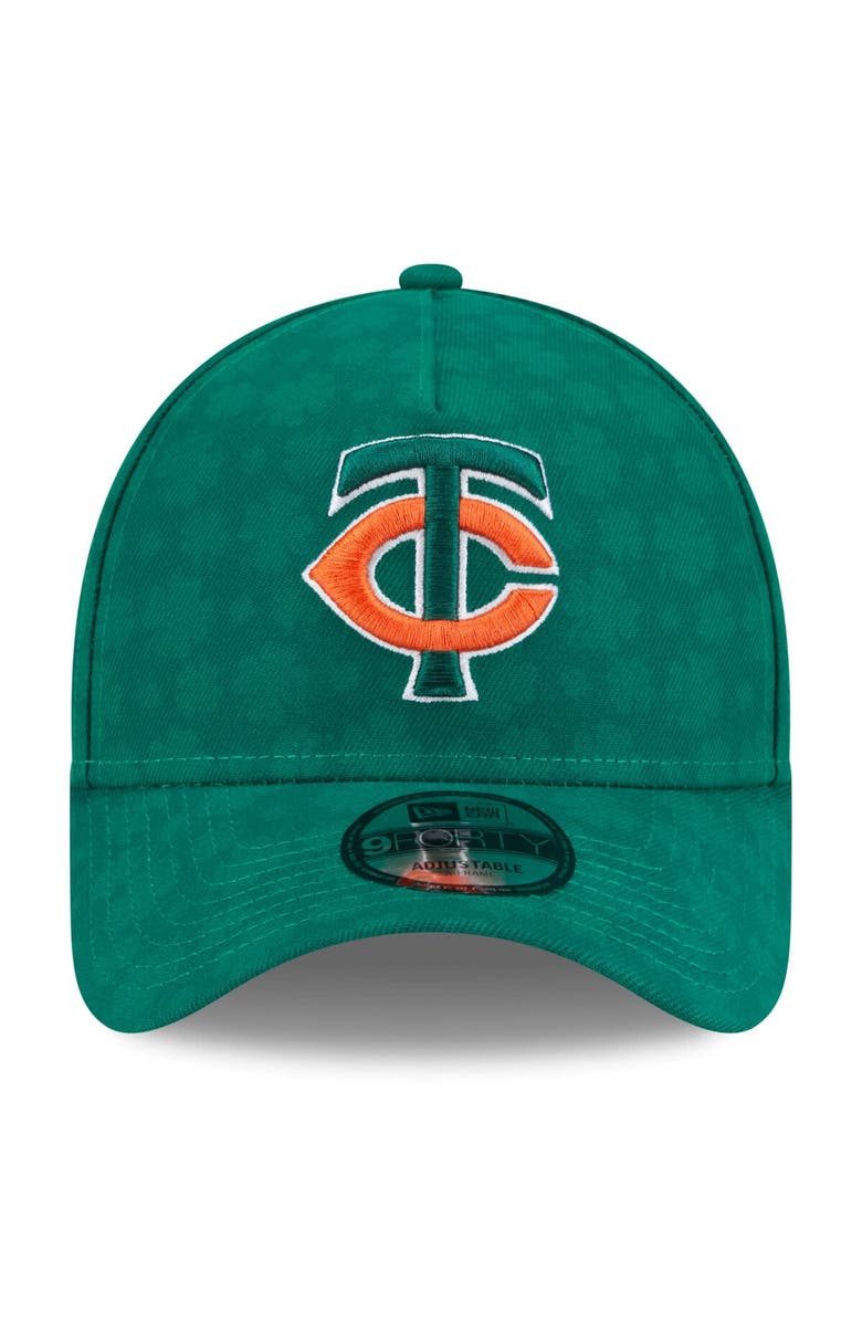 New Era Men's New Era Kelly Green Minnesota Twins St. Patrick's Day A-Frame 9FORTY Adjustable Hat, Alternate, color, Kelly Green
