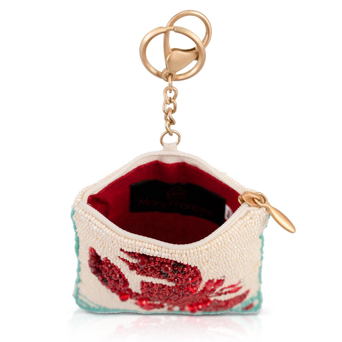 Mary Frances Accessories Crack Me Up Coin Purse, Alternate, color, White