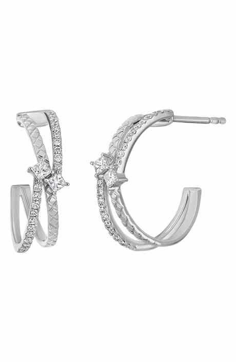 Rita Diamond Hoop Earrings