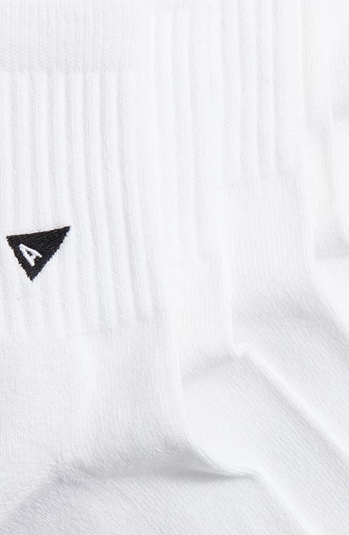 Arvin Goods Assorted 3-pack Quarter Crew Socks In White