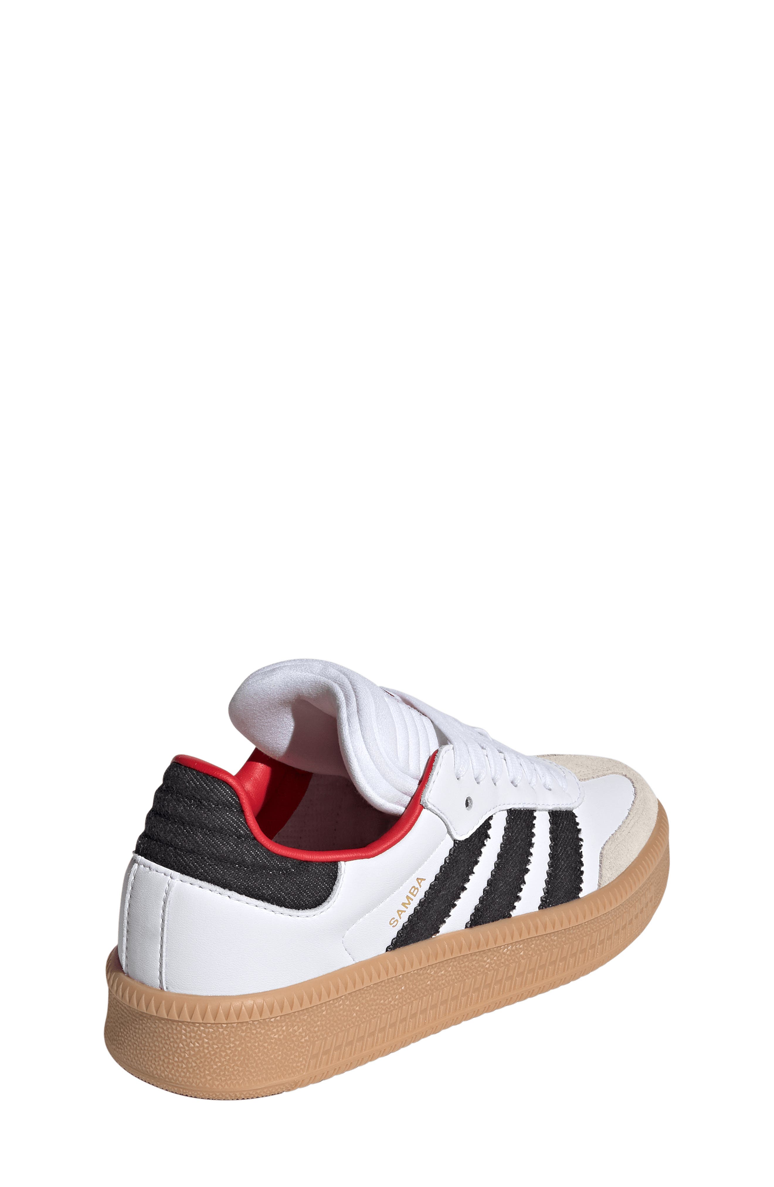 Kids' Samba XLG Sneaker, Alternate, color, WHITE/ BLACK/ GUM 3