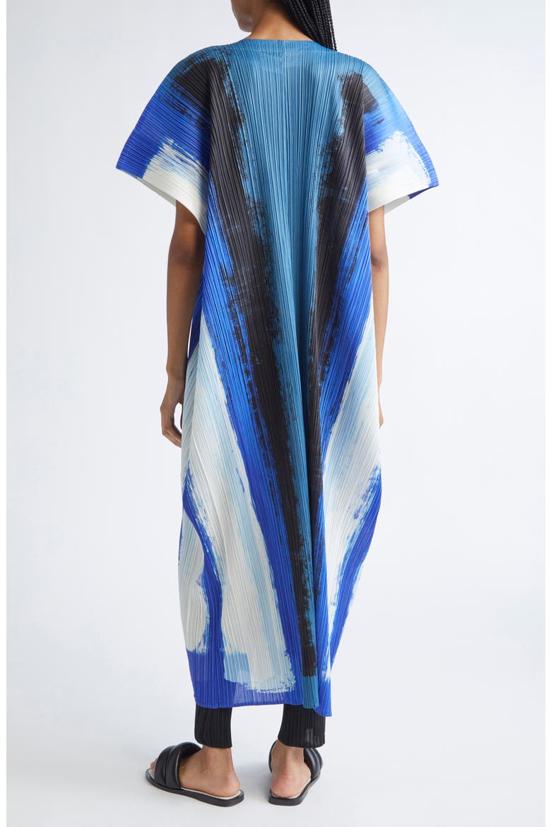 Jump Print Pleated Dress, Alternate, color, BLUE