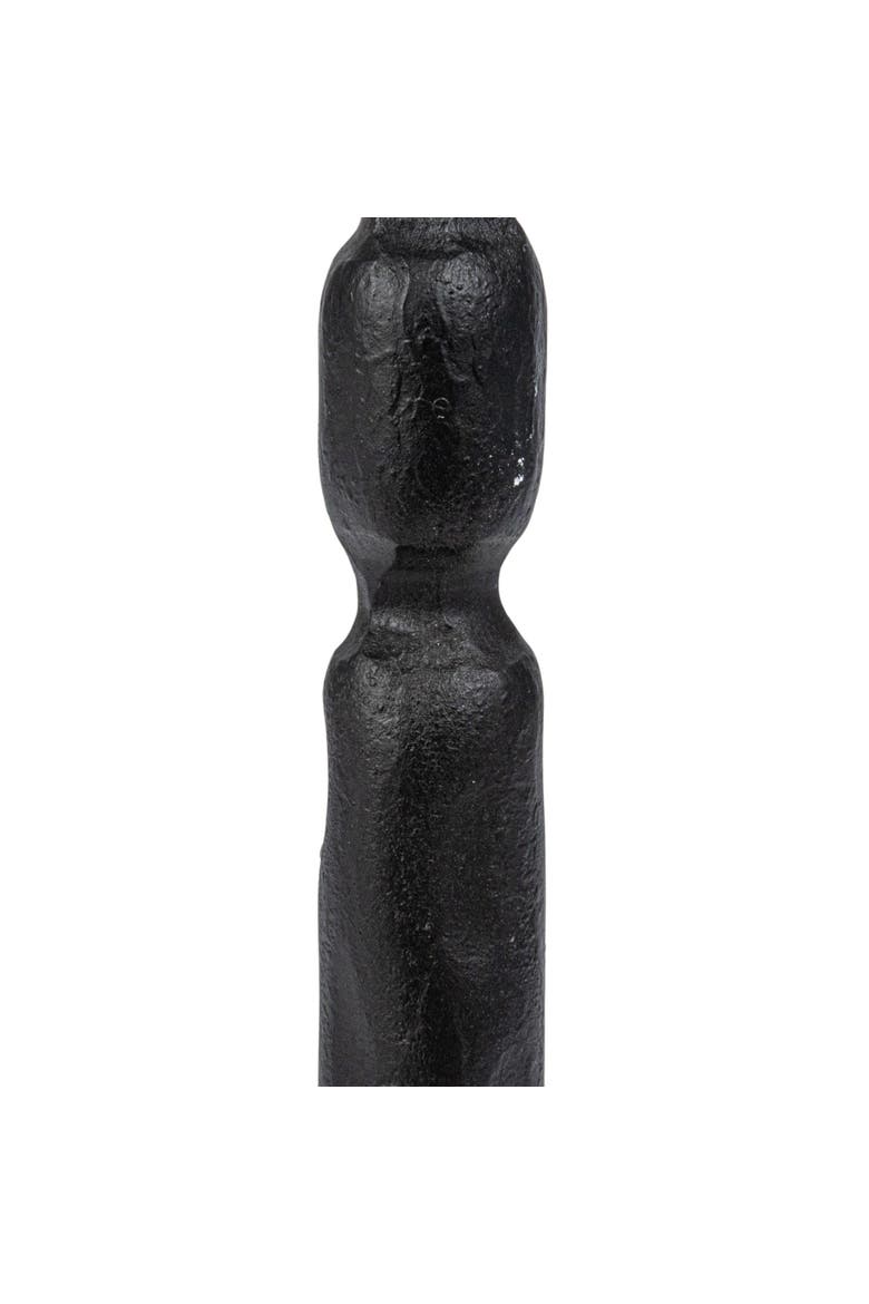 Decorative Hand-Forged Metal Taper Holder, Black, Alternate, color, Black