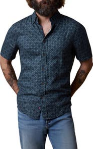 Faherty Breeze Short Sleeve Button-Down Shirt