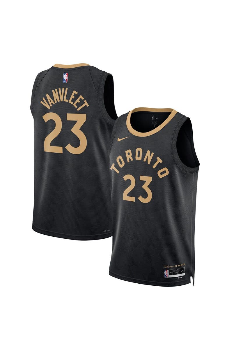 Nike Unisex Nike Fred VanVleet Black Toronto Raptors 2022/23 Swingman Jersey - City Edition, Main, color,