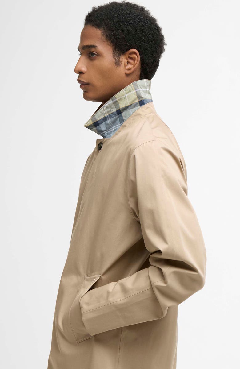 Barbour Rokig Waterproof Car Coat, Alternate, color, Washed Stone/ Highland Lake