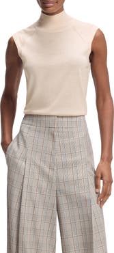 BOSS Fipini Mock Neck Wool Sweater Vest