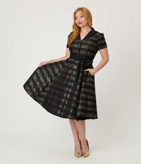 1950s Collared Shirt Dress