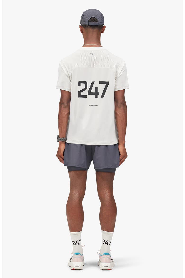 247 Numbers Performance T-Shirt, Alternate, color, FLAT WHITE