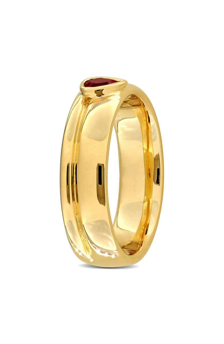 Julianna B. Pear-Cut Garnet Solitaire Ring 14k, Alternate, color, 