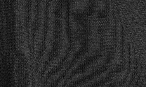 Max Studio Ruched Shoulder Short Sleeve Knit Sweater In Black